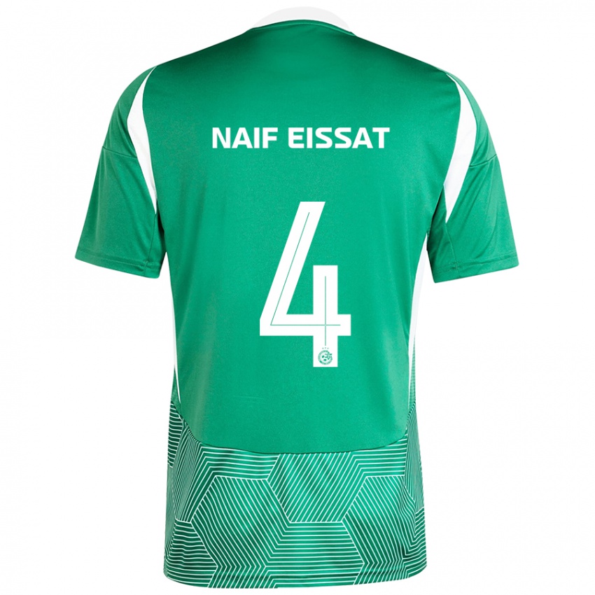 Kinderen Lisav Naif Eissat #4 Groen Wit Thuisshirt Thuistenue 2024/25 T-Shirt