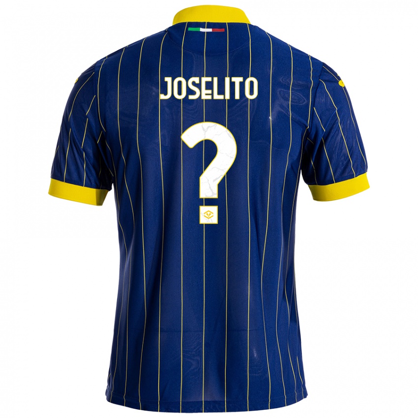 Kinderen Joselito #0 Blauw Geel Thuisshirt Thuistenue 2024/25 T-Shirt