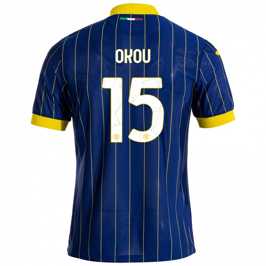 Kinderen Yllan Okou #15 Blauw Geel Thuisshirt Thuistenue 2024/25 T-Shirt