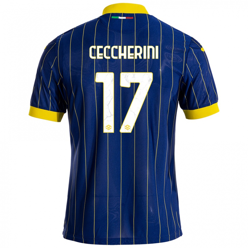 Kinderen Federico Ceccherini #17 Blauw Geel Thuisshirt Thuistenue 2024/25 T-Shirt