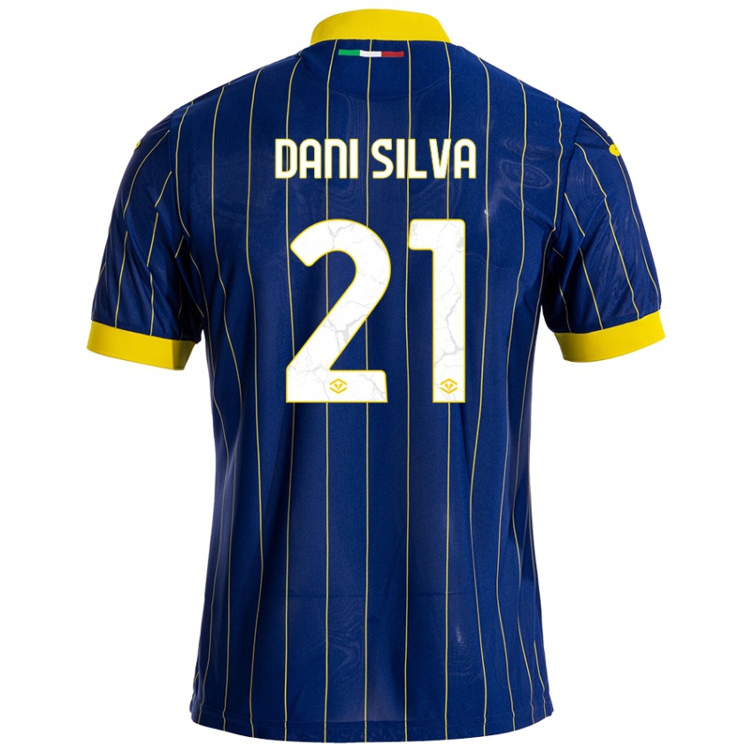 Kinderen Dani Silva #21 Blauw Geel Thuisshirt Thuistenue 2024/25 T-Shirt