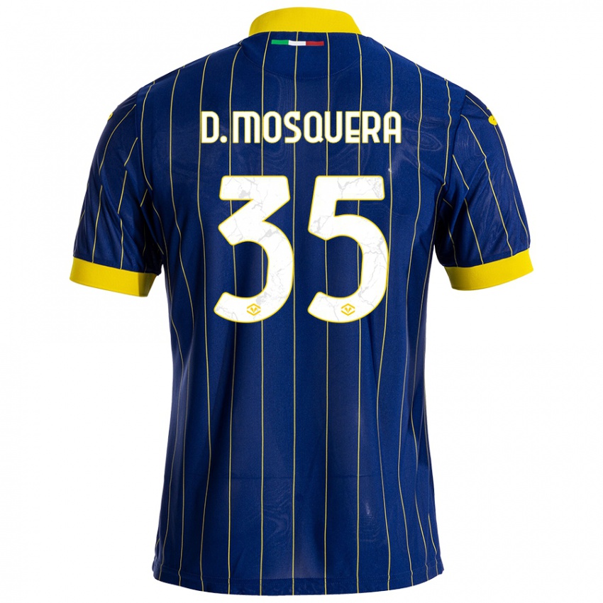 Kinderen Daniel Mosquera #35 Blauw Geel Thuisshirt Thuistenue 2024/25 T-Shirt