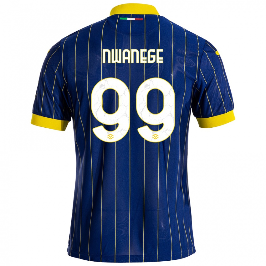 Kinderen Karlson Nwanege #99 Blauw Geel Thuisshirt Thuistenue 2024/25 T-Shirt