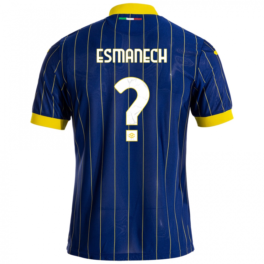 Kinderen Inigo Esmanech #0 Blauw Geel Thuisshirt Thuistenue 2024/25 T-Shirt