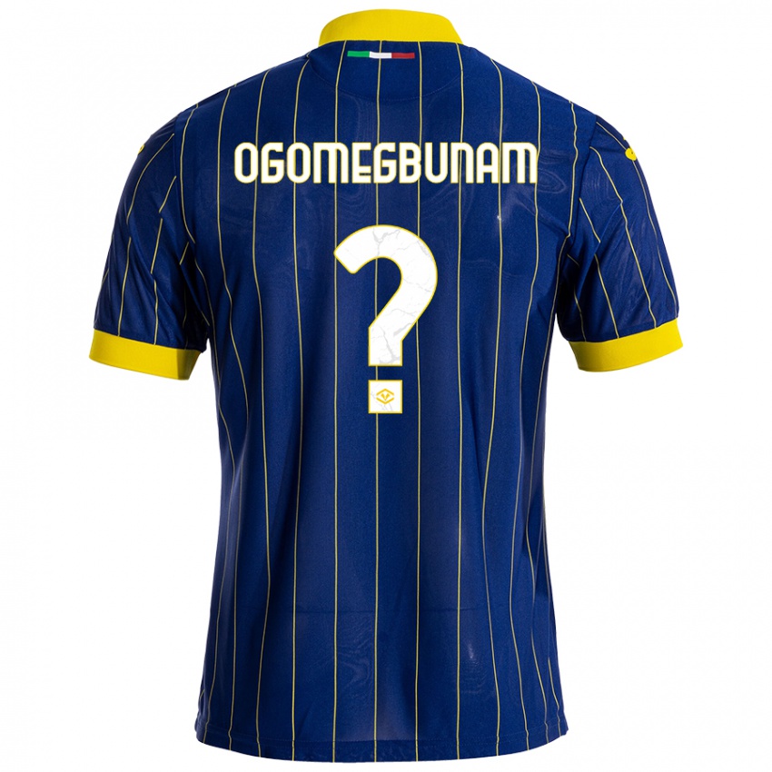 Kinderen Izu Ogomegbunam #0 Blauw Geel Thuisshirt Thuistenue 2024/25 T-Shirt