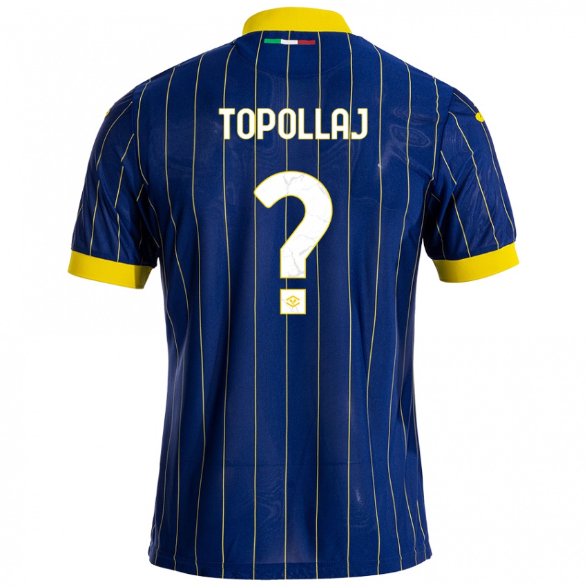 Kinderen Mark Topollaj #0 Blauw Geel Thuisshirt Thuistenue 2024/25 T-Shirt