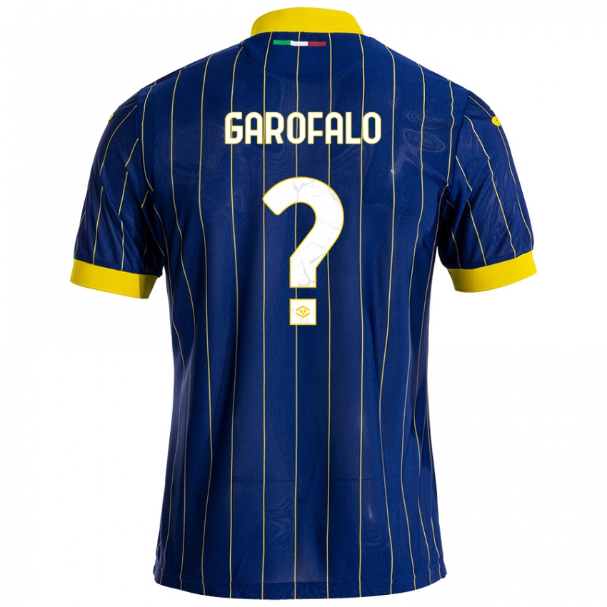 Kinderen Lorenzo Garofalo #0 Blauw Geel Thuisshirt Thuistenue 2024/25 T-Shirt