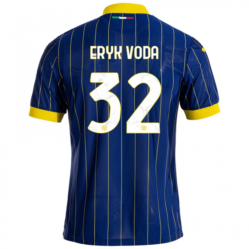 Kinderen Andrei Eryk Voda #32 Blauw Geel Thuisshirt Thuistenue 2024/25 T-Shirt