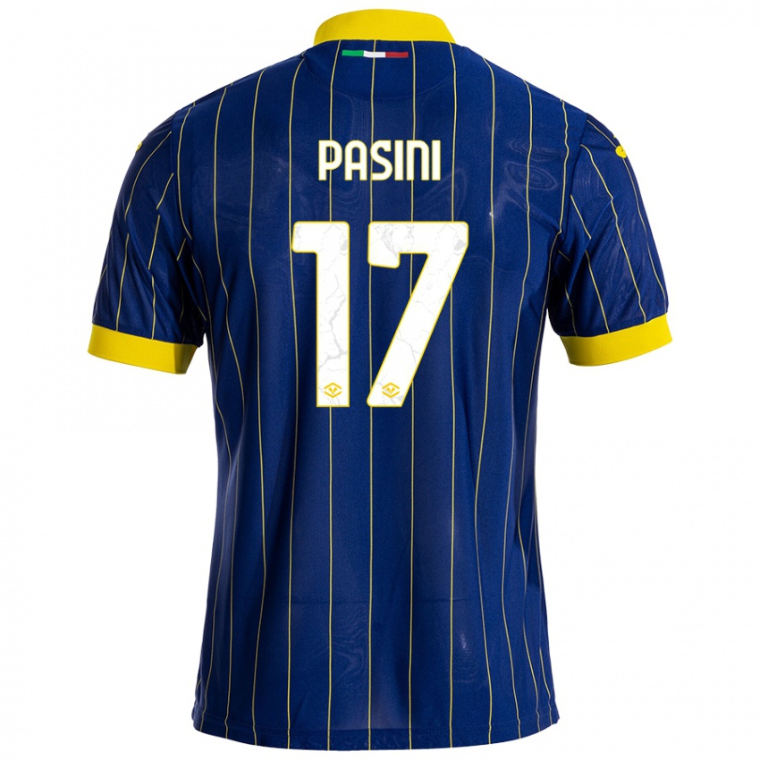 Kinderen Veronica Pasini #17 Blauw Geel Thuisshirt Thuistenue 2024/25 T-Shirt