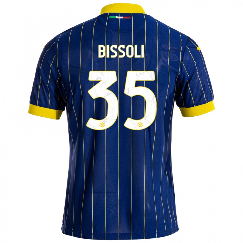 Kinderen Noemí Bissoli #35 Blauw Geel Thuisshirt Thuistenue 2024/25 T-Shirt