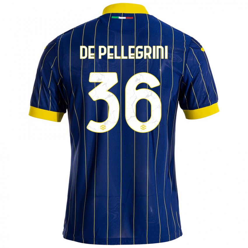 Kinderen Erika De Pellegrini #36 Blauw Geel Thuisshirt Thuistenue 2024/25 T-Shirt