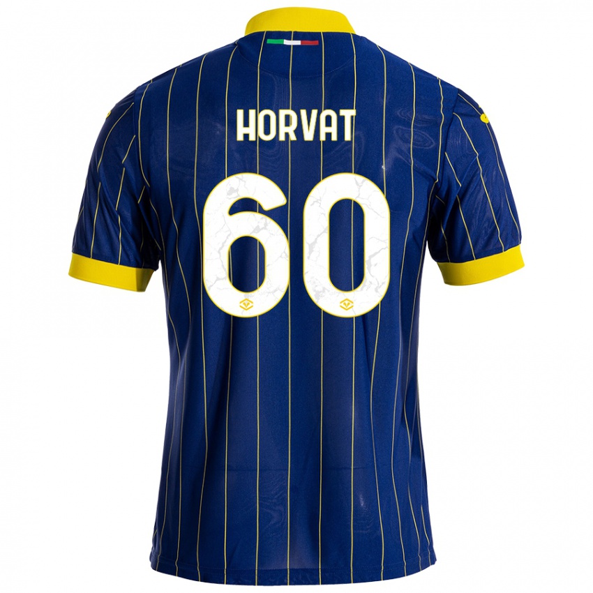 Kinderen Mihaela Horvat #60 Blauw Geel Thuisshirt Thuistenue 2024/25 T-Shirt