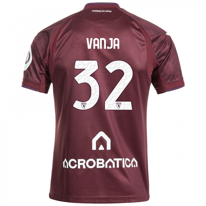 Kinderen Vanja Milinković-Savić #32 Kastanjebruin Wit Thuisshirt Thuistenue 2024/25 T-Shirt