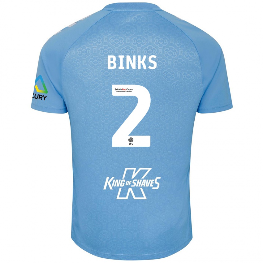 Kinderen Luis Binks #2 Blauw Wit Thuisshirt Thuistenue 2024/25 T-Shirt