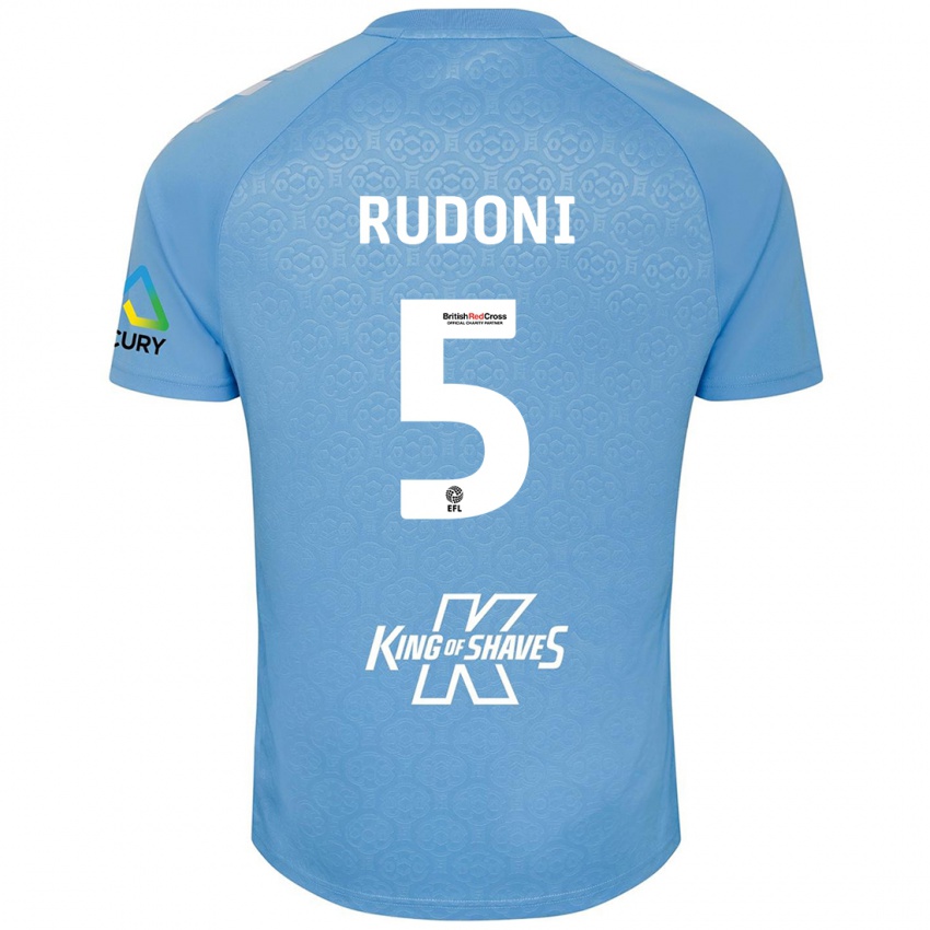 Kinderen Jack Rudoni #5 Blauw Wit Thuisshirt Thuistenue 2024/25 T-Shirt