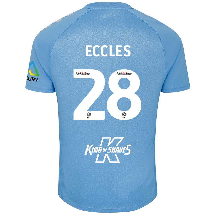 Kinderen Josh Eccles #28 Blauw Wit Thuisshirt Thuistenue 2024/25 T-Shirt