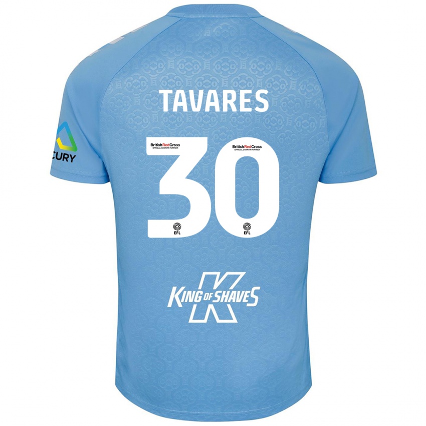 Kinderen Fábio Tavares #30 Blauw Wit Thuisshirt Thuistenue 2024/25 T-Shirt