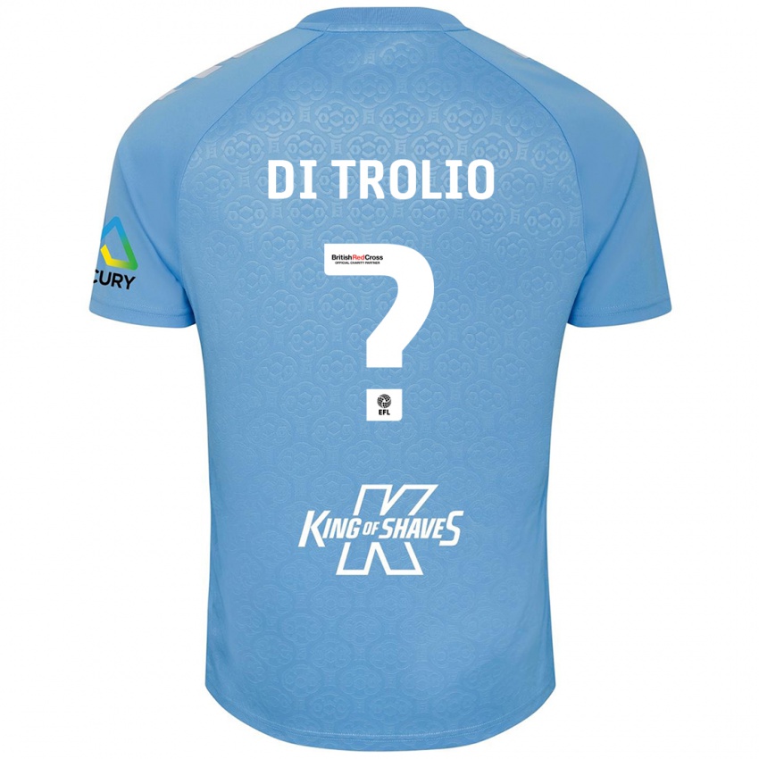 Kinderen Riccardo Di Trolio #0 Blauw Wit Thuisshirt Thuistenue 2024/25 T-Shirt