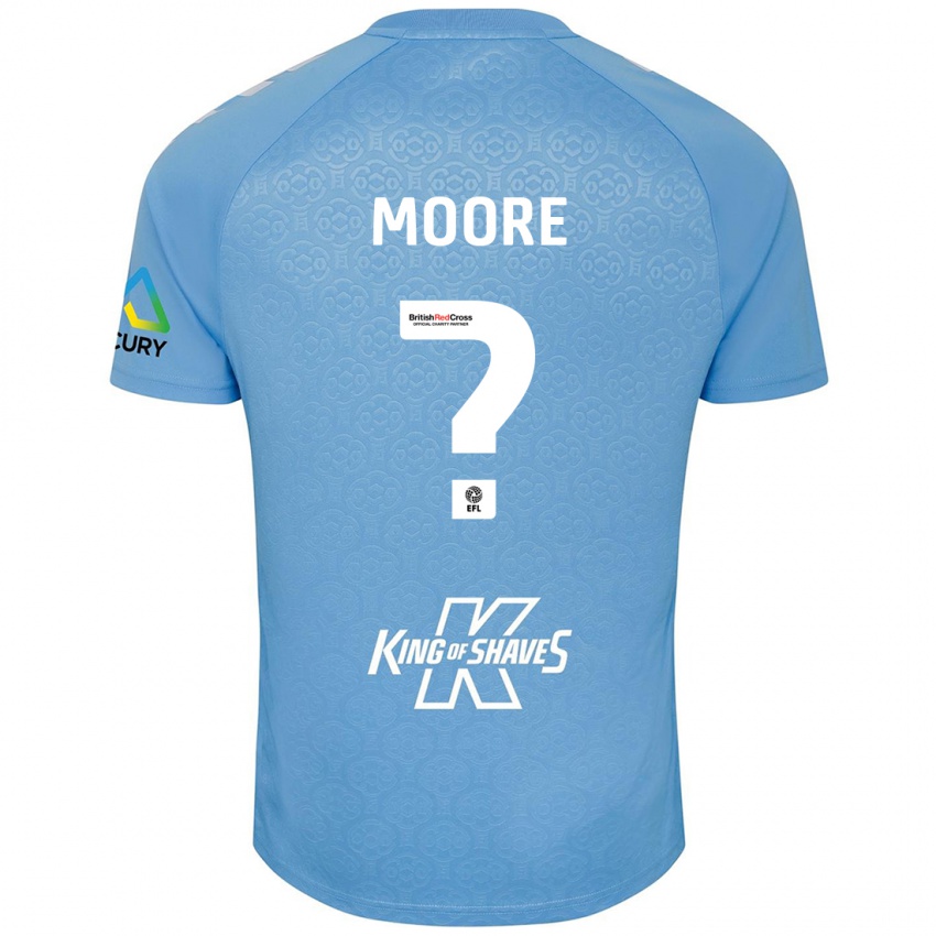 Kinderen Isaac Moore #0 Blauw Wit Thuisshirt Thuistenue 2024/25 T-Shirt