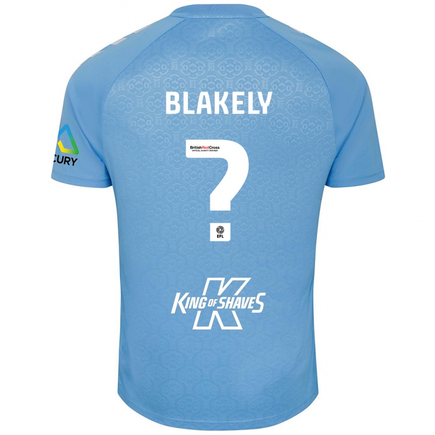 Kinderen Ben Blakely #0 Blauw Wit Thuisshirt Thuistenue 2024/25 T-Shirt