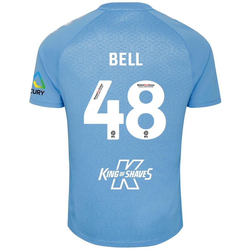 Kinderen Luke Bell #48 Blauw Wit Thuisshirt Thuistenue 2024/25 T-Shirt