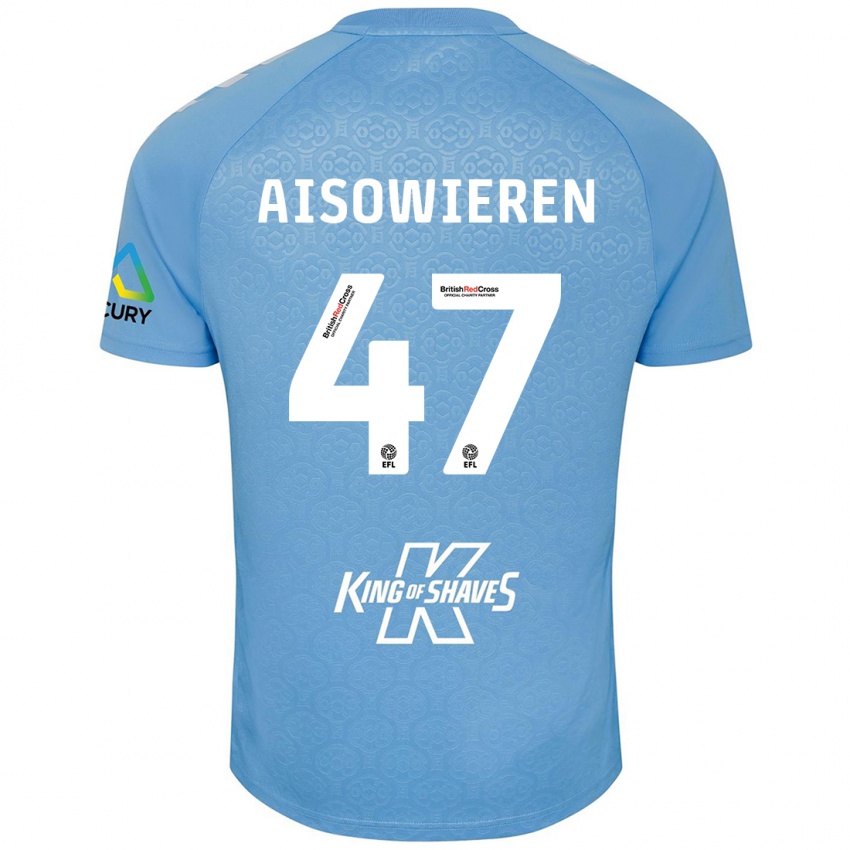 Kinderen Evan Eghosa Aisowieren #47 Blauw Wit Thuisshirt Thuistenue 2024/25 T-Shirt