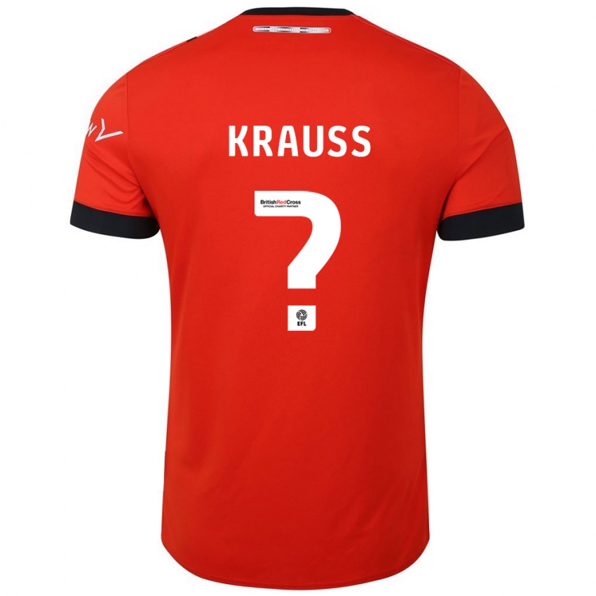 Kinderen Tom Krauß #0 Oranje Zwart Thuisshirt Thuistenue 2024/25 T-Shirt