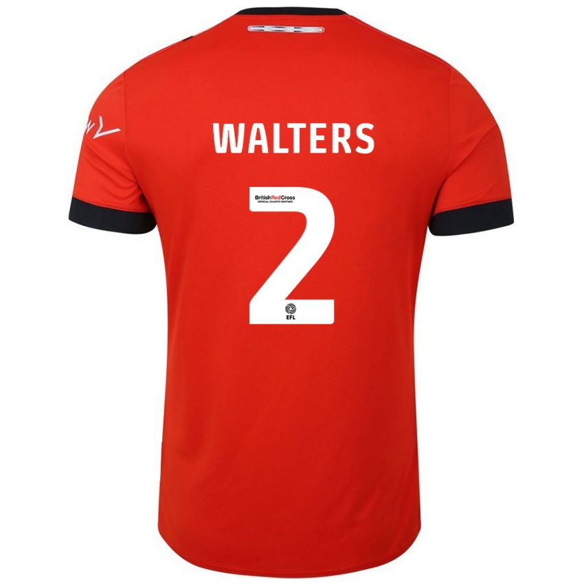 Kinderen Reuell Walters #2 Oranje Zwart Thuisshirt Thuistenue 2024/25 T-Shirt