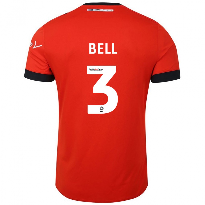 Kinderen Amari'i Bell #3 Oranje Zwart Thuisshirt Thuistenue 2024/25 T-Shirt