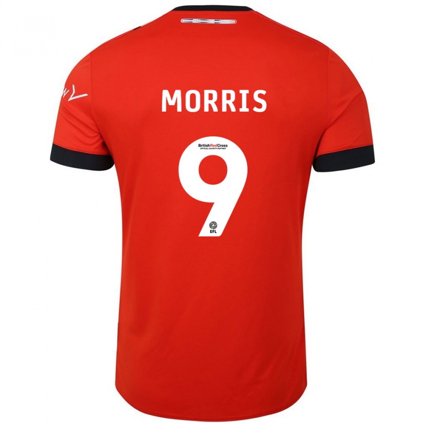 Kinderen Carlton Morris #9 Oranje Zwart Thuisshirt Thuistenue 2024/25 T-Shirt