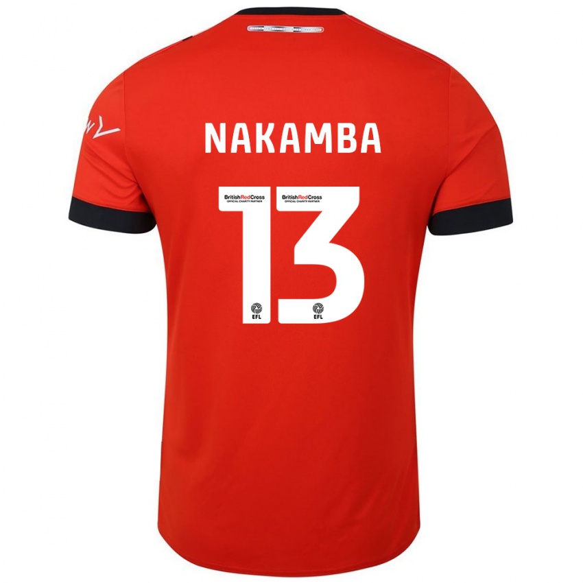 Kinderen Marvelous Nakamba #13 Oranje Zwart Thuisshirt Thuistenue 2024/25 T-Shirt