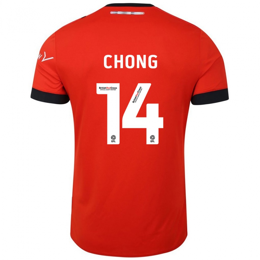 Kinderen Tahith Chong #14 Oranje Zwart Thuisshirt Thuistenue 2024/25 T-Shirt