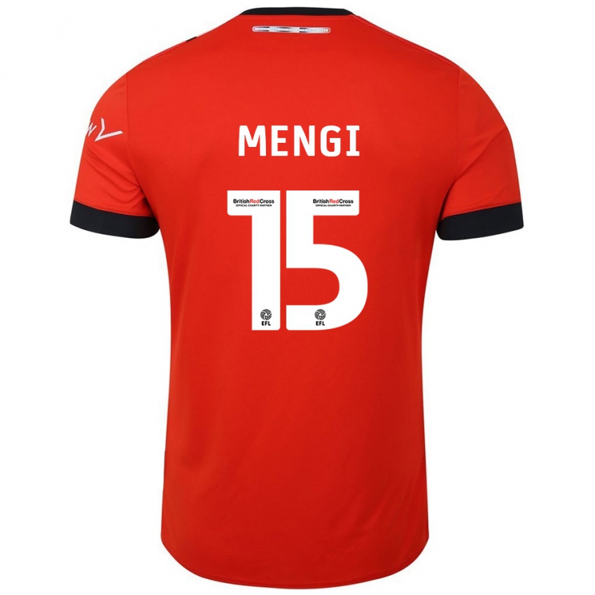 Kinderen Teden Mengi #15 Oranje Zwart Thuisshirt Thuistenue 2024/25 T-Shirt