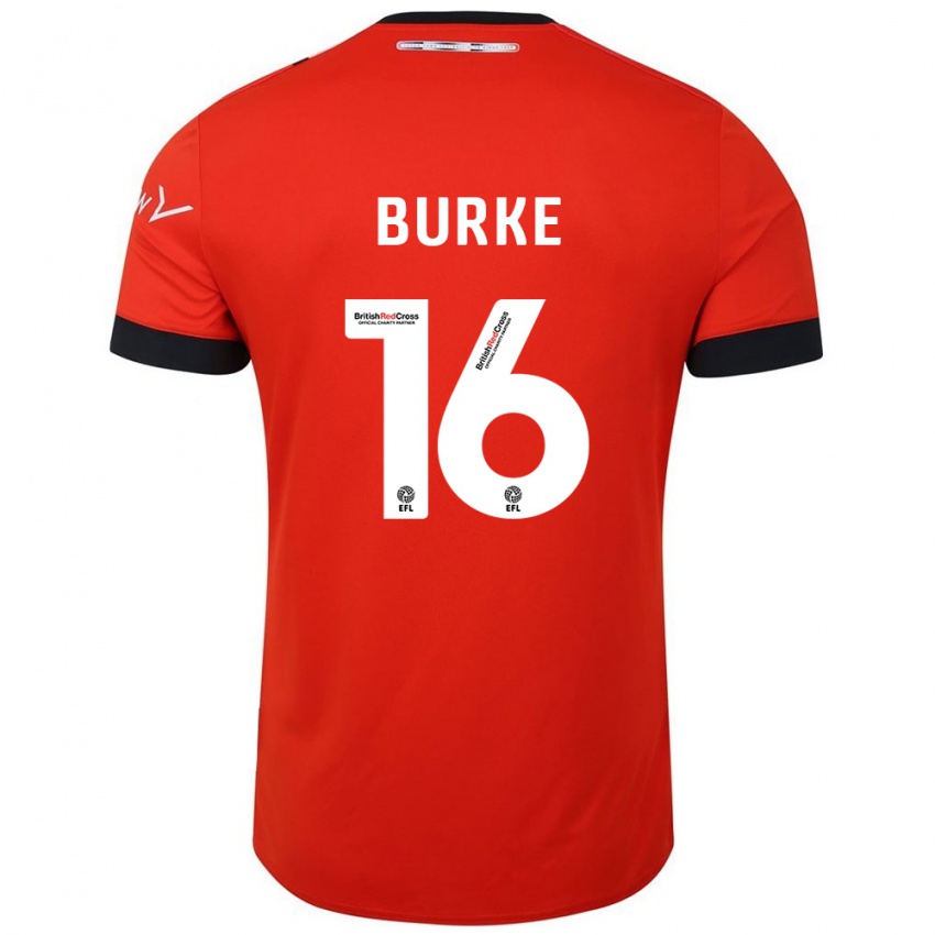 Kinderen Reece Burke #16 Oranje Zwart Thuisshirt Thuistenue 2024/25 T-Shirt