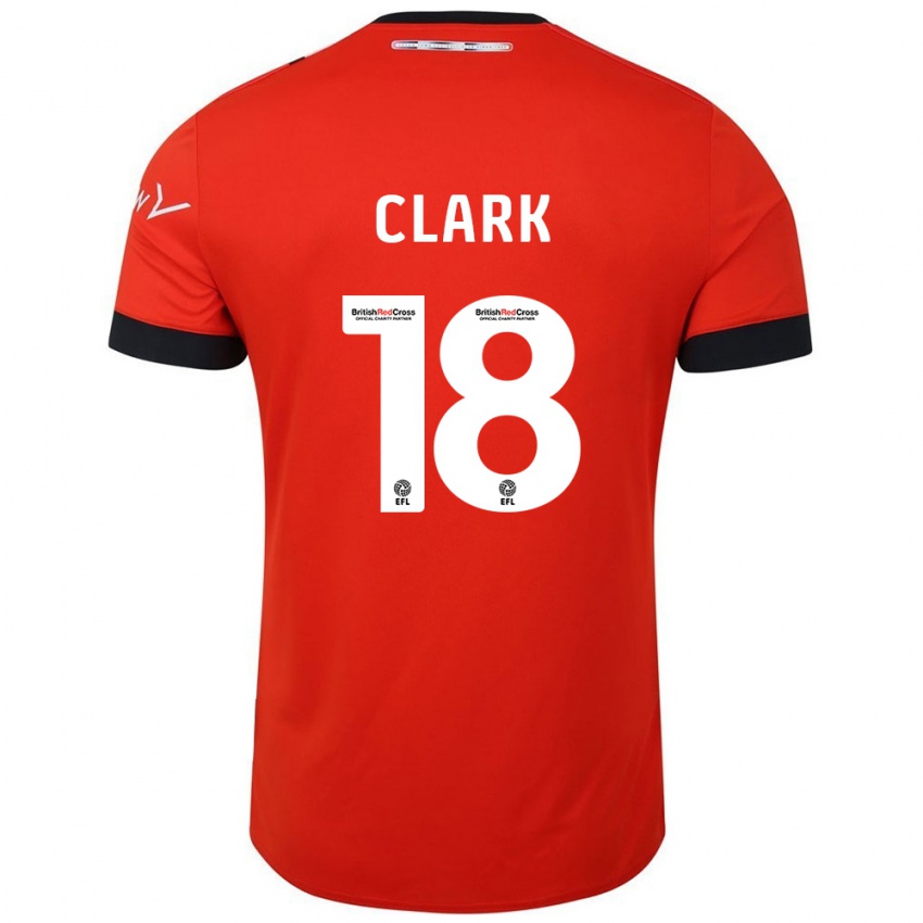 Kinderen Jordan Clark #18 Oranje Zwart Thuisshirt Thuistenue 2024/25 T-Shirt