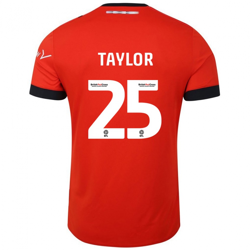 Kinderen Joe Taylor #25 Oranje Zwart Thuisshirt Thuistenue 2024/25 T-Shirt