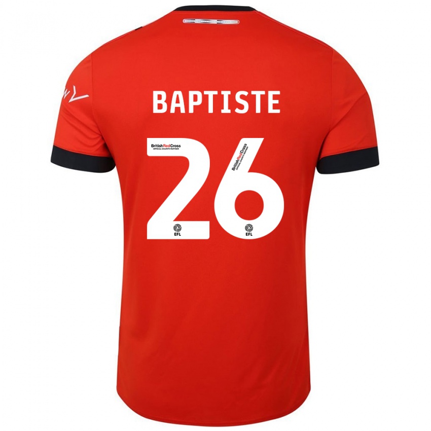 Kinderen Shandon Baptiste #26 Oranje Zwart Thuisshirt Thuistenue 2024/25 T-Shirt