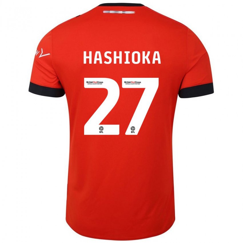 Kinderen Daiki Hashioka #27 Oranje Zwart Thuisshirt Thuistenue 2024/25 T-Shirt