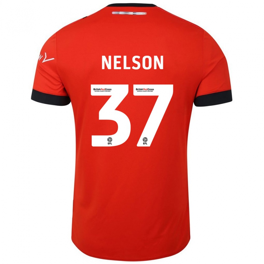 Kinderen Zack Nelson #37 Oranje Zwart Thuisshirt Thuistenue 2024/25 T-Shirt