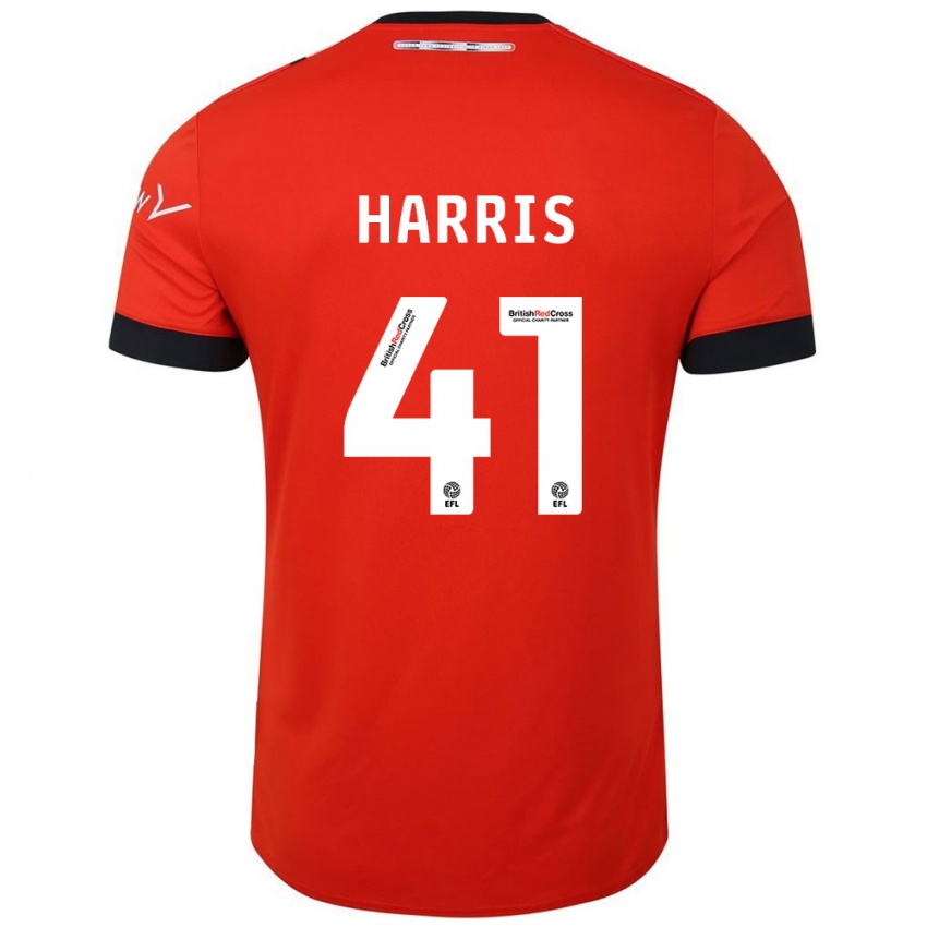 Kinderen Taylan Harris #41 Oranje Zwart Thuisshirt Thuistenue 2024/25 T-Shirt