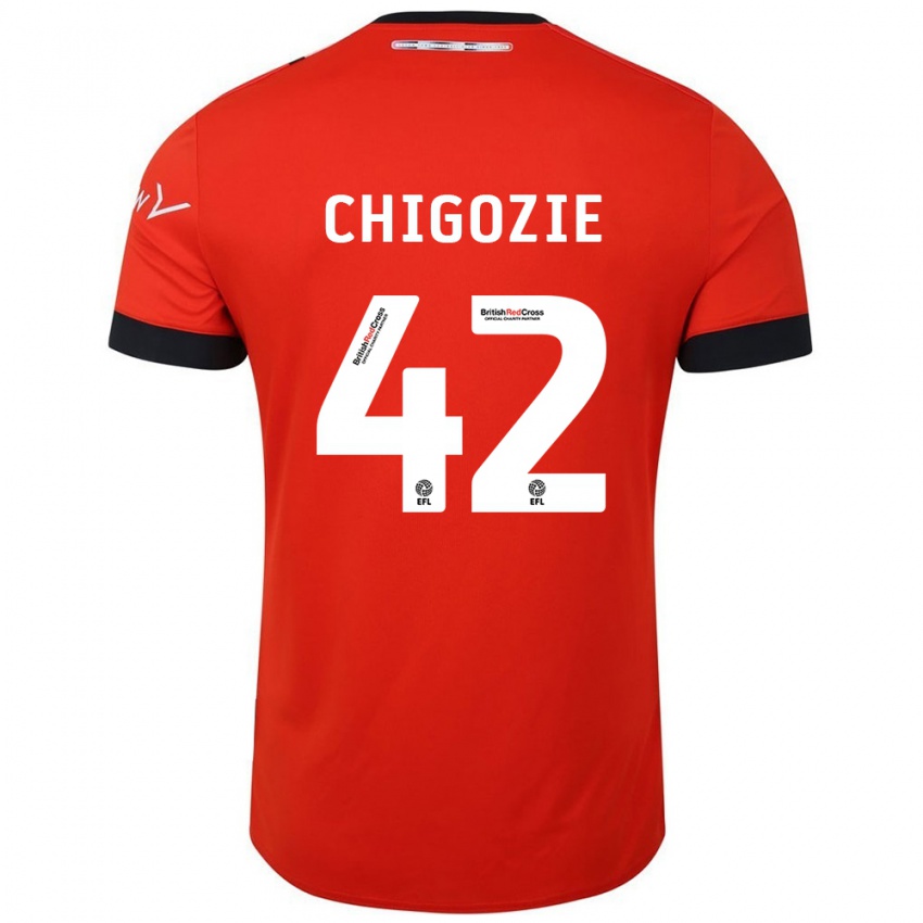 Kinderen Christian Chigozie #42 Oranje Zwart Thuisshirt Thuistenue 2024/25 T-Shirt