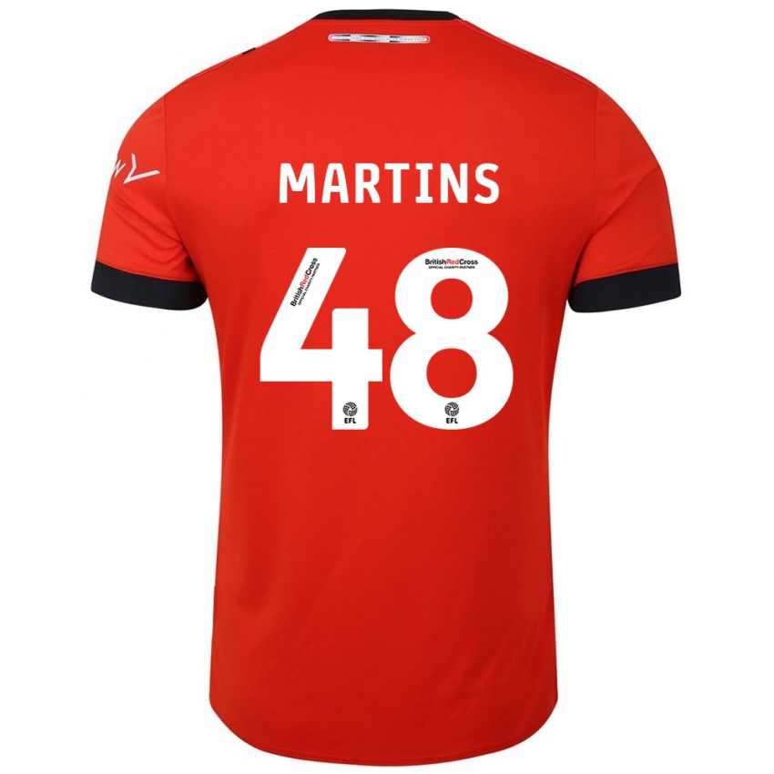 Kinderen Dominic Dos Santos Martins #48 Oranje Zwart Thuisshirt Thuistenue 2024/25 T-Shirt