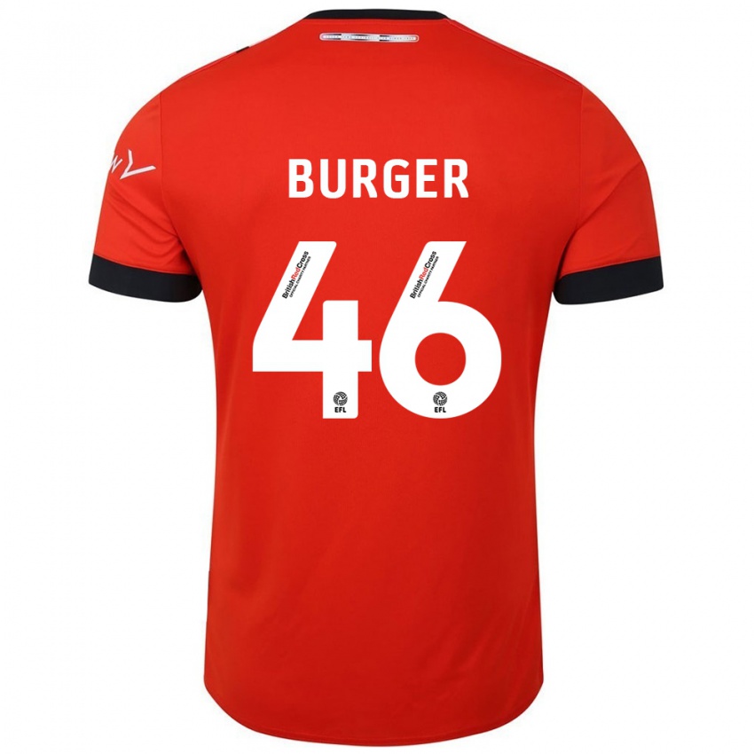 Kinderen Jake Burger #46 Oranje Zwart Thuisshirt Thuistenue 2024/25 T-Shirt