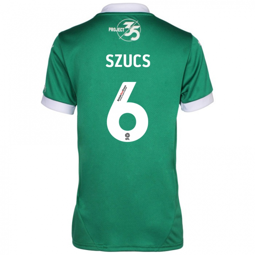 Kinderen Kornél Szűcs #6 Groen Wit Thuisshirt Thuistenue 2024/25 T-Shirt