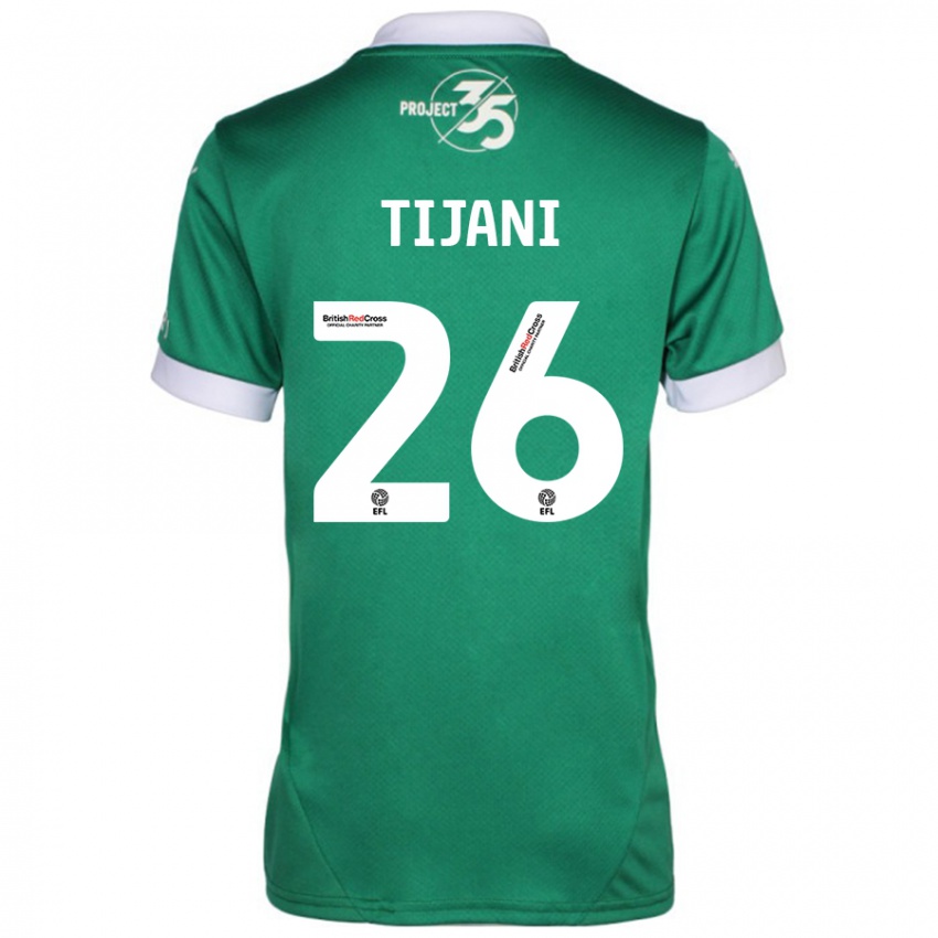 Kinderen Muhamed Tijani #26 Groen Wit Thuisshirt Thuistenue 2024/25 T-Shirt