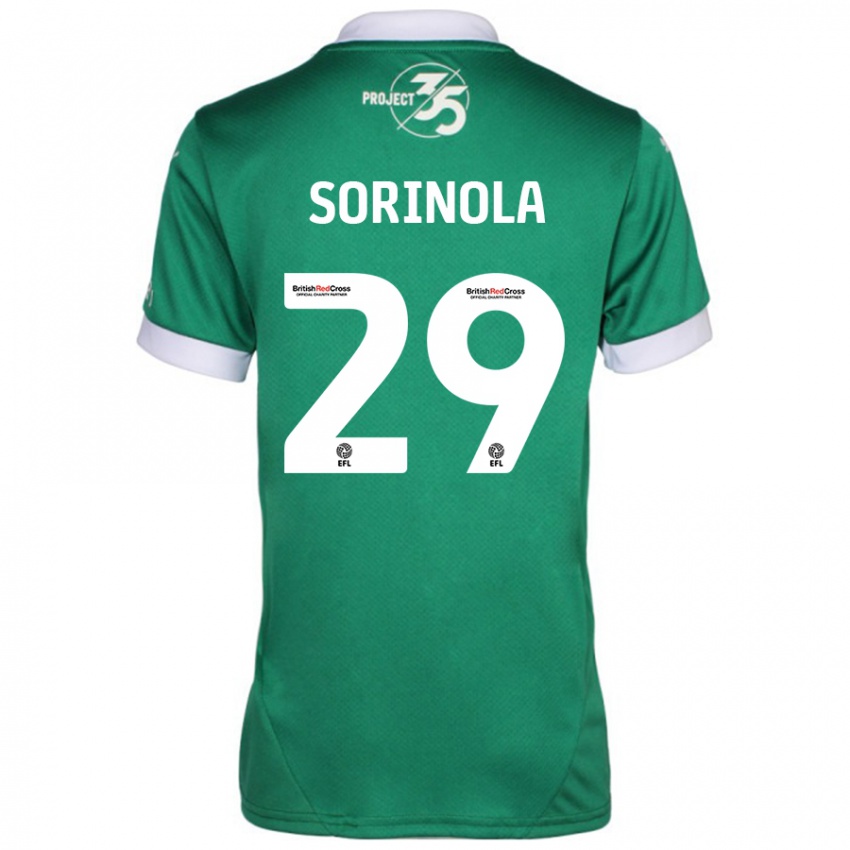 Kinderen Matthew Sorinola #29 Groen Wit Thuisshirt Thuistenue 2024/25 T-Shirt