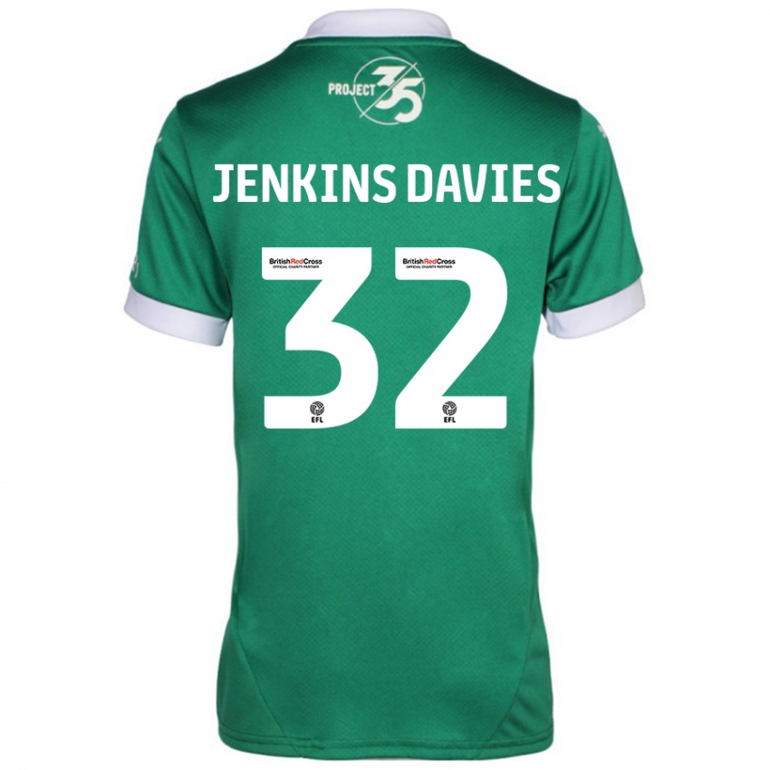 Kinderen Will Jenkins-Davies #32 Groen Wit Thuisshirt Thuistenue 2024/25 T-Shirt