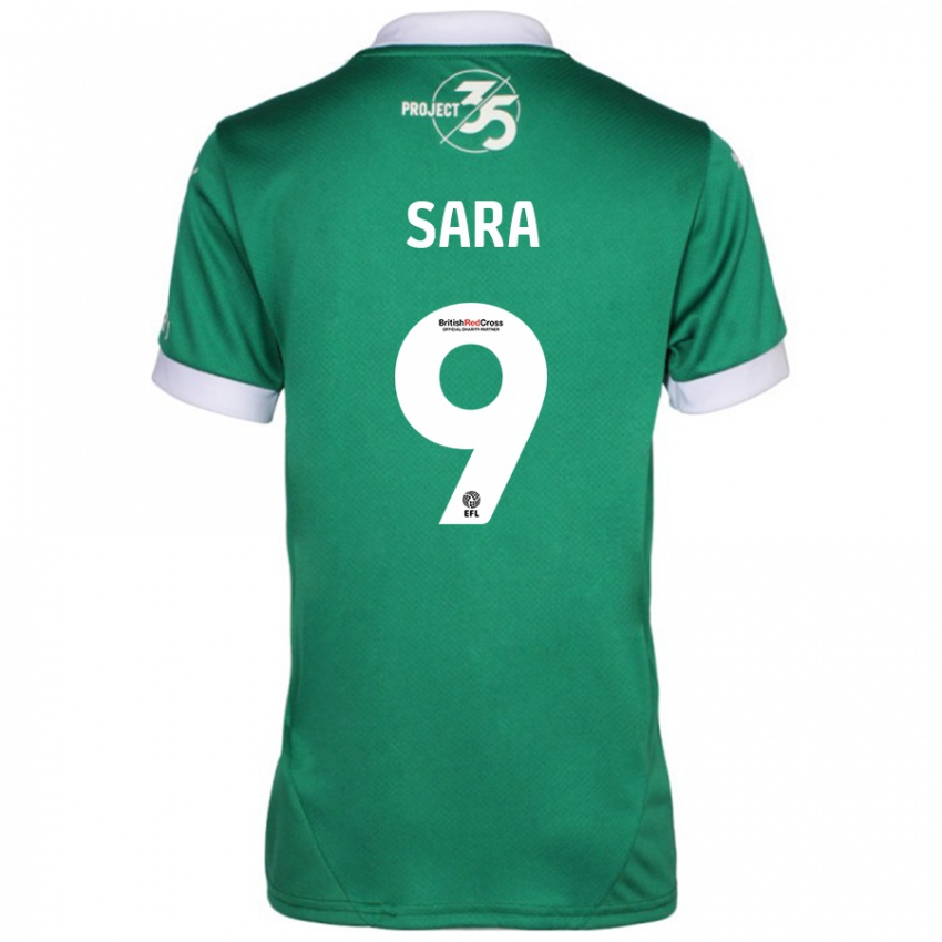 Kinderen Ellie Sara #9 Groen Wit Thuisshirt Thuistenue 2024/25 T-Shirt