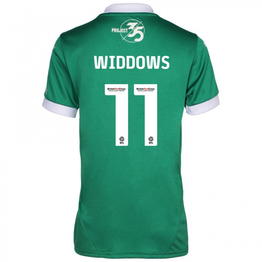 Kinderen Jade Widdows #11 Groen Wit Thuisshirt Thuistenue 2024/25 T-Shirt