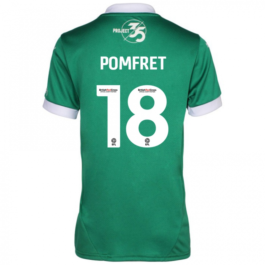 Kinderen Taya Pomfret #18 Groen Wit Thuisshirt Thuistenue 2024/25 T-Shirt